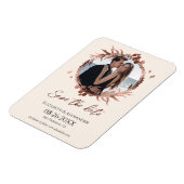 ライトピーチリース写真の保存日付 マグネット (左側)