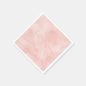 ライトピーチレトロ水のカラーテクスチャ スタンダードカクテルナプキン (角)