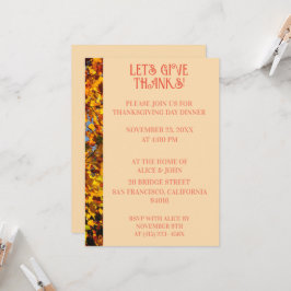 ライトピーチ感謝祭ディナーオータム饗宴 招待状