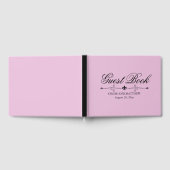 ライトピ結婚ンクのゲストブックブラック文字カスタム ゲストブック (全面)