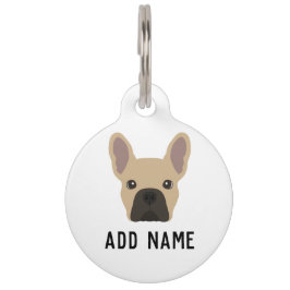 ライトファウンフランスのブルドッグ ペット　ネームタグ