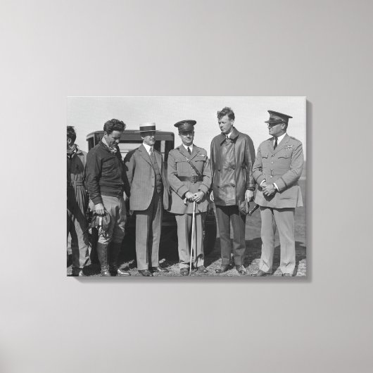 ライトフィールド写真のリンドバーグとライト キャンバスプリント (正面)