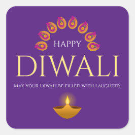 ライトフェスティバルディワリ・ヒンドゥー スクエアシール