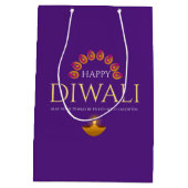 ライトフェスティバルディワリ・ヒンドゥー ミディアムペーパーバッグ (裏面)