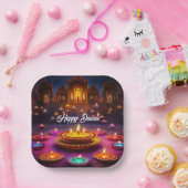 ライトフェスティバル：ディワリお祝い ペーパープレート (パーティー)