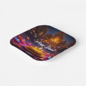 ライトフェスティバル：ディワリお祝い ペーパープレート (傾斜あり)