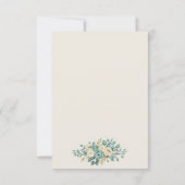 ライトフォーマル フローラル 返信カード (裏面)