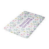 ライトフモダンララルパターンホワイトモーニングゴージャス バスマット (アングル)