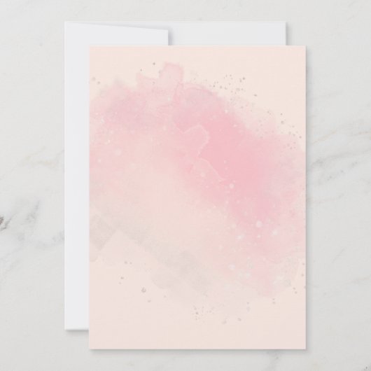 ライトフラワーとパンパスグラスボホベイビーシャワー 招待状 (裏面)