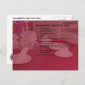 ライトフルーツケーキはがき ポストカード (正面/裏面)