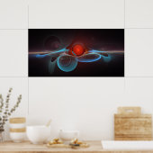 'ライトフレーム抽象芸術155' ポスター (キッチン)