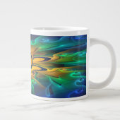 'ライトフレーム抽象芸術163' ジャンボコーヒーマグカップ (右)