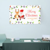 ライトブカラフルルサンタトナディアクリスマス 横断幕 (トレードショー)