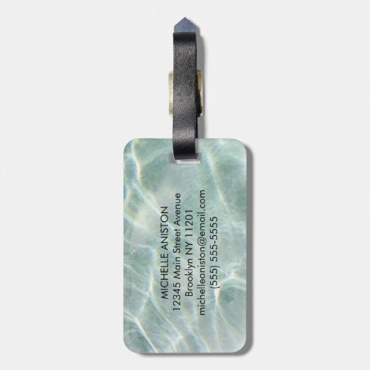 ライトブモダンルーカルム海モノグラムカスタム ラゲッジタグ (裏面縦)