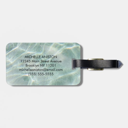 ライトブモダンルーカルム海モノグラムカスタム ラゲッジタグ (裏面横)