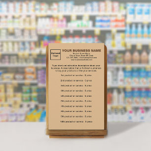 ライトブラウンのビジネス商品またはサービス 便箋