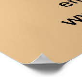 ライトブラウンのポスターにビジネス感謝祭の販売 ポスター (角)