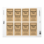 ライトブラウンの肖像画の出荷におけるビジネスブランド ラベル (フルシート)