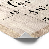 ライトブラウンウッド&ライトラブは甘いデザート ポスター (角)