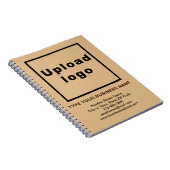 ライトブラウンノートブックのビジネスブランド ノートブック (右側)