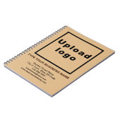 ライトブラウンノートブックのビジネスブランド ノートブック (左側)