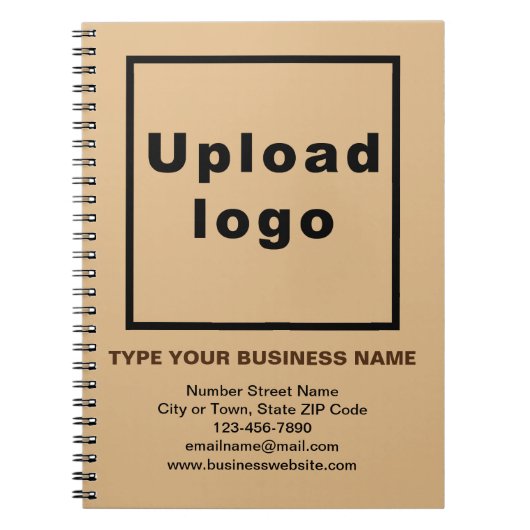 ライトブラウンノートブックのビジネスブランド ノートブック (正面)
