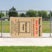 ライトブラウンバナーのビジネスハヌカー販売 横断幕 (インサイチュ)