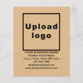 ライトブラウンフライヤーのビジネス感謝祭セール チラシ (裏面)