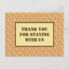 ライトブラウン柄のあなたと一緒にとても感謝しています ポストカード