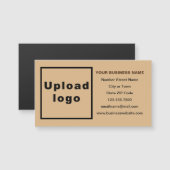 ライトブラウン磁気カード上のビジネスブランド (正面/裏面)