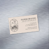 ライトブラウン美しいヘアフェミニンウーマンタン マグネット名刺 (インサイチュ)