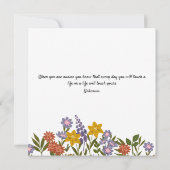 ライトブラウン フォト ナーシング ピニング セレモニー 招待状 (裏面)