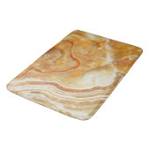 ライトブラウン&ベージュマーブルストーンのテクスチャプリント バスマット (アングル)