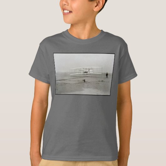 ライトブラザーズ フライヤー 初飛行 航空 Tシャツ (正面)