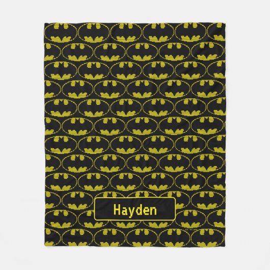 ライトブリットこうもりエンブレム フリースブランケット (正面)