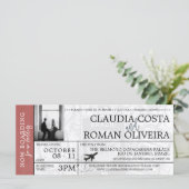 ライトブルゴーニュ結婚ブラジルの搭乗券 (スタンド正面)