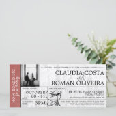 ライトブルゴーニュ結婚ーパリの搭乗券 (スタンド正面)