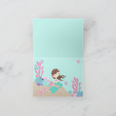 ライトブルネットマーメイドサンキューカード サンキューカード (内部)