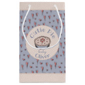 ライトブルーかわいこちゃんパイ男の赤ちゃん スモールペーパーバッグ (裏面)