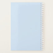 ライトブルーかわいらしスクール プランナー手帳 (裏面)