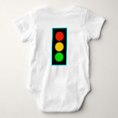 ライトブルーでストップライト縁どを表示 ベビーボディスーツ (裏面)