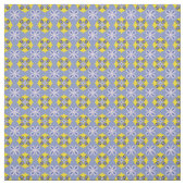 ライトブルーとイエローの抽象芸術 ファブリック (見本)