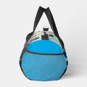 ライトブルーとイエロートレイン ダッフルバッグ (右)