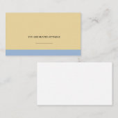 ライトブルーとクリー結婚ムのプレイスカード プレイスカード (正面/裏面)