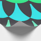 ライトブルーとグはかりで測リーン ラッピングペーパー (角)