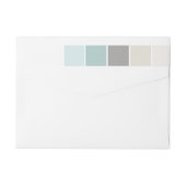 ライトブルーとグレイモダンカラーブロック ラップアラウンドラベル (裏面)