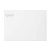 ライトブルーとグレイモダンカラーブロック ラップアラウンドラベル (正面)