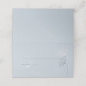 ライトブルーとシンプルドードル花 プレイスカード (外部開封)