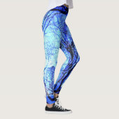 ライトブルーとダークブルーのクオリティトレーニング レギンス (右)