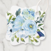 ライトブルーとネイビーブルーの水色のフローラ結婚ズ フェイバータグ (裏面)